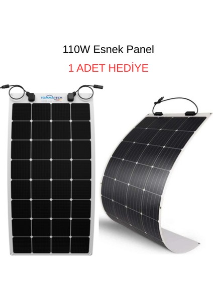 1200W Taşınabilir Güç Kaynağı Power STATION+110 Watt Esnek Güneş Paneli modelleri