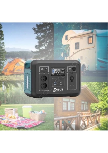 1200W Taşınabilir Güç Kaynağı Power STATION+110 Watt Esnek Güneş Paneli fırsatları