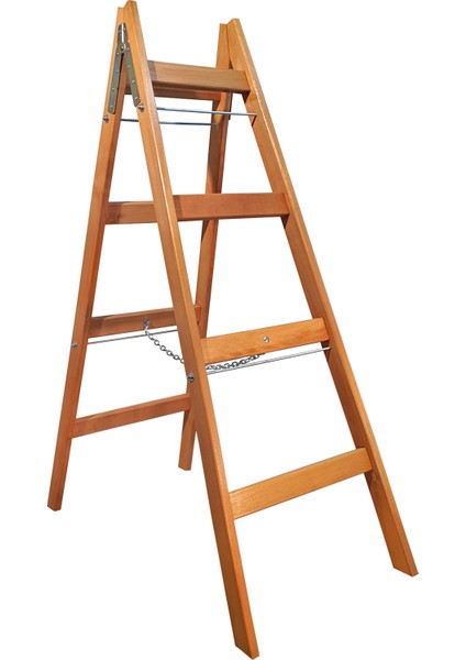 A Tipi Ahşap Merdiven 4+4 Basamaklı