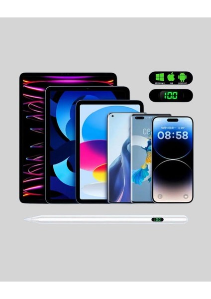 Type-C Şarjlı iPad Stylus Pen 10 Saat Dayanıklı Hassas Dokunmatik Kalem fırsatları