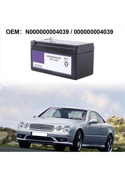 2x N000000004039 Araba Yardımcı Pil 12V 1 2AH Mercedes Benz cl ml R S Sınıf Yedek Pil 00000000004039 (Yurt Dışından) fırsatları