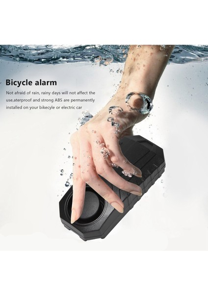 113DB Süper Kablosuz Motosiklet Bisiklet Alarm Güvenliği Uzaktan Kumanda Su Geçirmez Siyah Hırsızlık Karşıtı Alarm (Yurt Dışından) fırsatları