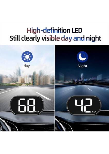 Araba Hud Head Up Ekranı X2 Gps Hızölçesi LED Büyük Yazı Tipi ile Dijital Hızölçer Mph Tüm Arabalar Için Ek ve Oynat (Yurt Dışından) indirimleri