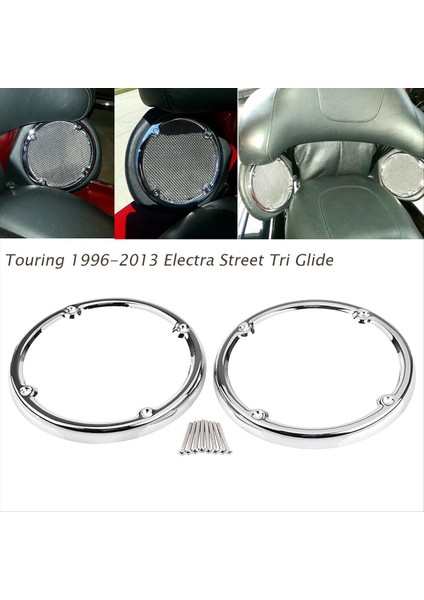 Harley Electra Street Glide Classic Flhtc Için Chrome Arka Tur-Pak Hoparlör Trim (Yurt Dışından) fırsatları