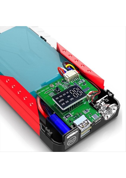 12V Araba Atlama Başlangıç Gücü Bankası Taşınabilir 600A Araç Pil Boto Farklı Chargarting Cihaz Otomatik Acil Durum Açma Aydınlatma (Yurt Dışından)