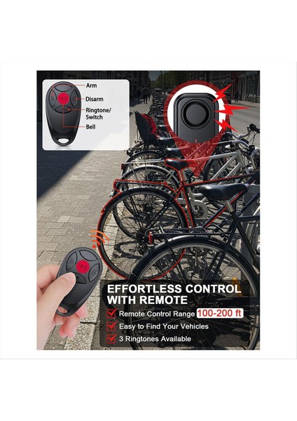 Motosiklet Hırsız Alarm Kablosuz IP66 Su Geçirmez Bisiklet Hırsızlık Önleyici Titreşim Bisiklet Güvenlik Alarmı LED Işık (Yurt Dışından) fırsatları
