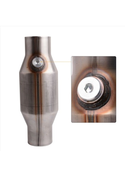 5pcs 2 5 Inç Bükülmüş Evrensel Katalitik Konvertör Akışlı Paslanmaz Çelik 425250 Egzoz Katalitik Konvertör (Yurt Dışından) indirimleri