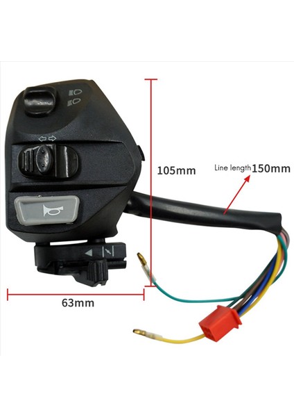 5 Pcs 22MM Motosiklet Anahtarları Açma/kapama Düğmesi Tolbar Ontrol Boynuz Turn Sinyal Başlangıç Anahtarı Yamaha Mio LC135 (Yurt Dışından) indirimleri