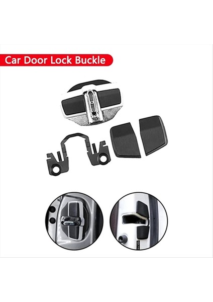2set Trd Kapı Kilidi Tokası Stabilizatör Koruyucu Toyota Camry Rav4 Sienna Crown Yaris Highlander (Yurt Dışından)