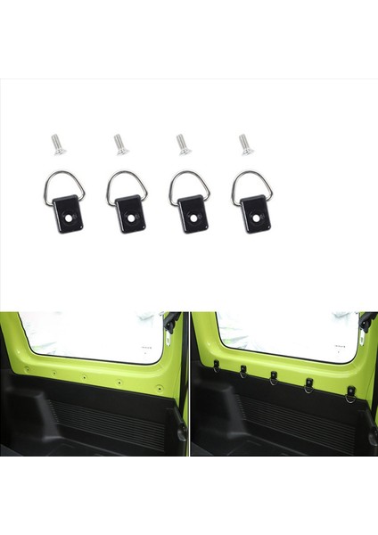 4pcs Araba Gövdesi Kargo D-Ring Suzuki Jimny Için Hızlı Serbest Dinlatıcı Klipsleri 2019 2020 2021 JB64 JB74 Iç Solmalar (Yurt Dışından) fiyatları