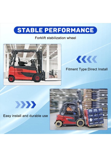 12MM Forklift Stabilizatör Tekerlekleri Denge Tekerleği 0039903515 Linde Elektrik Yıkıcısı Fenwick L10 L12 L14 L16 150X50/60MM (Yurt Dışından) indirimleri