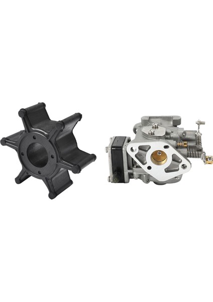 1 Adet Yamaha Için Su Pompası Pervane ve 1 Pcs Yamaha Için Karbüratör 3m Tekne Motoru (Yurt Dışından)