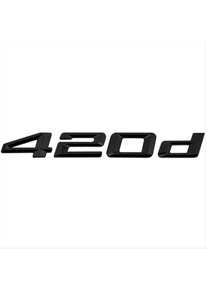 3D Siyah 420D Yazı Arka Önyükleme Kapak Bagajı Bmw 4 Serisi F32 F33 F36 G22 G23 G26 Modelleri (Yurt Dışından)