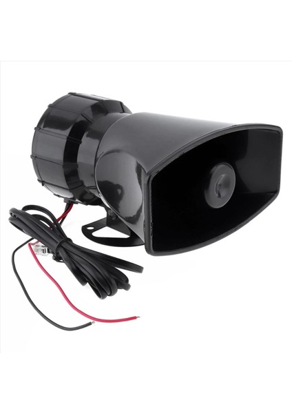 2x Araba Uyarı Alarm Kamyonu 7-Sound Loud Alarm Hoparlörü 12V Siren Hava Boynuzu Megafon Polis Itfaiyecisi Araba Boynuzu 110DB (Yurt Dışından)