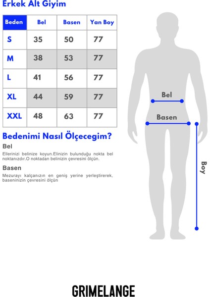 LACHLAN Erkek Waffle Özel Dokulu Kordonlu Süs Etiketli Koyu Gri Pantolon