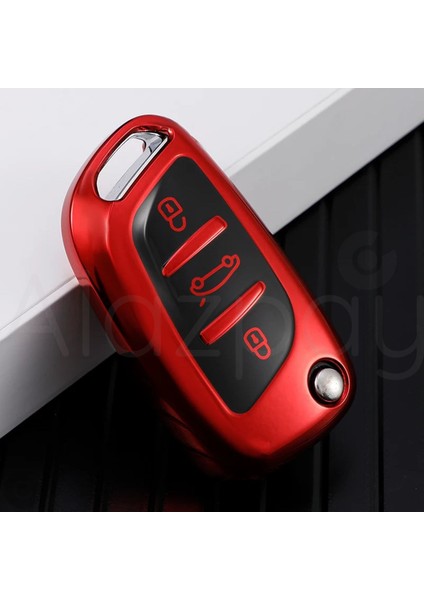 Peugeot 107 207 307 407 308 408 3008 5008 Citroen C3 C4 C5 Ds Parlak Tpu Anahtar Kılıfı (1 Adet)