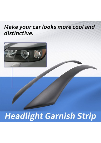 Volvo S40 V50 2004-2012 Reçine Farlar Kaşları Göz Kapakları Kapak Kirpik Kafası Işık Lambası Sticker (Yurt Dışından) indirimleri