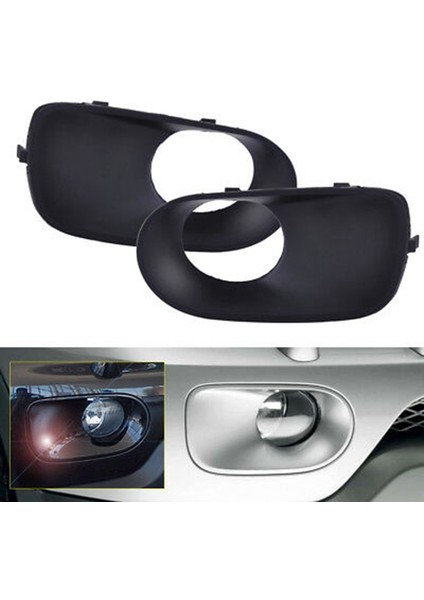 1paır Sol ve Sağ Ön Tampon Sis Lambası Kapak Kapağı Kaplama Çerçevesi 51117129299 51117129300 -Bmw X5 E53 2003-2006 (Yurt Dışından) modelleri