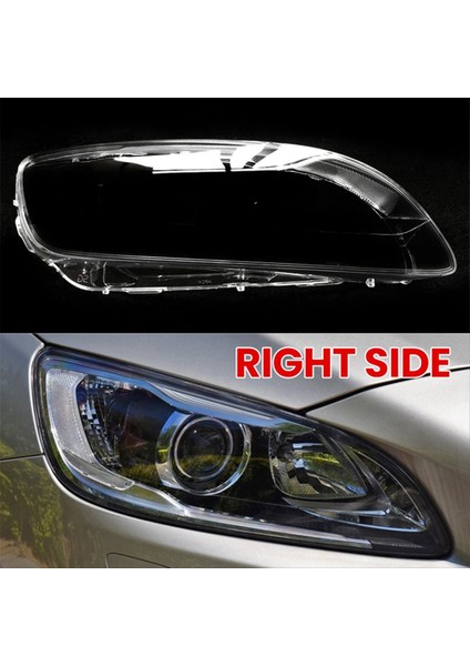 Volvo V60 S60 S60L 2014-2019 Şeffaf Abajur Far Maskesi Kapak Far Kabuğu Lens (Yurt Dışından) fiyatları