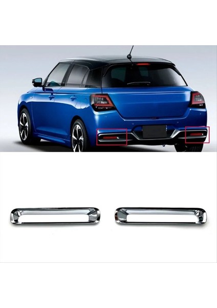 Suzuki Swift Zd/zc 2024 Dış Aksesuarlar Arka Sisli Lamba Kapağı Kapağı Kaplama Kaplama Kromu (Yurt Dışından) fiyatları