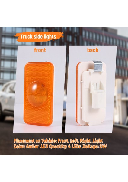 10PCS 24V Kamyon LED Yan Işaret Işıkları Kamyon Yan Işıkları Renault Kamyonları Için Dönüş Sinyalleri Volvo Kamyonlar 20789440 (Yurt Dışından) fırsatları