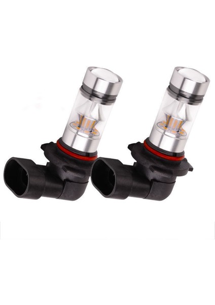 4x 9005 Hb3 6000K 100W 2323 LED Projektör Sis Sürüş Ampulleri Beyaz (Yurt Dışından)