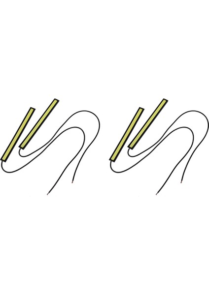 4 x Su Geçirmez LED 12V Şeridi Gündüz Koşu Işık Drl Araba Sis Günü Sürüş Lambası (Yurt Dışından)