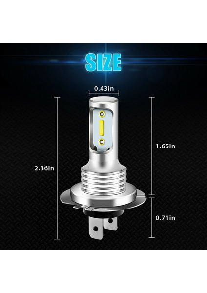 6x H7 LED Far 6000K Süper Beyaz 110W 8000LM Far Kiti Sisli Ampuller Kiti Yüksek Düşük Işın (Yurt Dışından) modelleri