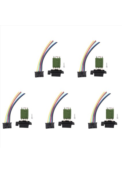 Fiat Opel Vauxhall Corsa 13248240 77364061 Için 5x Isıtıcı Motor Üfleyici Fan Dirençi (Yurt Dışından)