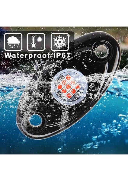 8 Kapsül LED Kaya Işıkları Kiti Su Geçirmez Raptor Atv Raptor Offroad Boat-Kırmızı (Yurt Dışından) fırsatları