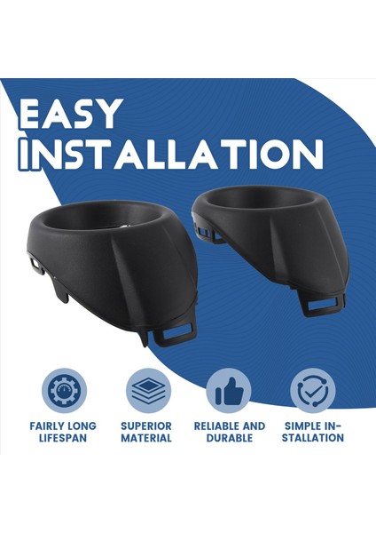 Ford Focus Için 3 Iıı 2012-2014 Ön Tampon Sisli Fog Kapağı Çerçeveleri Muhafaza Trim-Black (Yurt Dışından) fırsatları