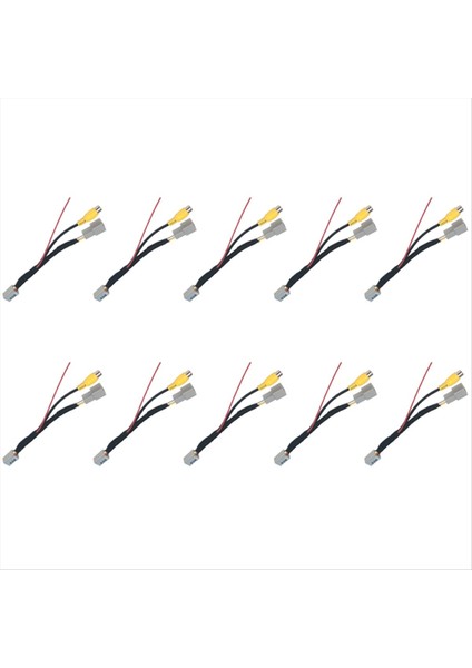 10PCS Arka Görünüm Kamera Rca Video Kablosu Mitsubishi Outlander Asx Gf Gg Zj 13-20 Ters Kamera Dönüştür Kablosu Adaptör (Yurt Dışından)