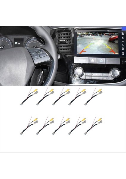 10PCS Arka Görünüm Kamera Rca Video Kablosu Mitsubishi Outlander Asx Gf Gg Zj 13-20 Ters Kamera Dönüştür Kablosu Adaptör (Yurt Dışından) fiyatları