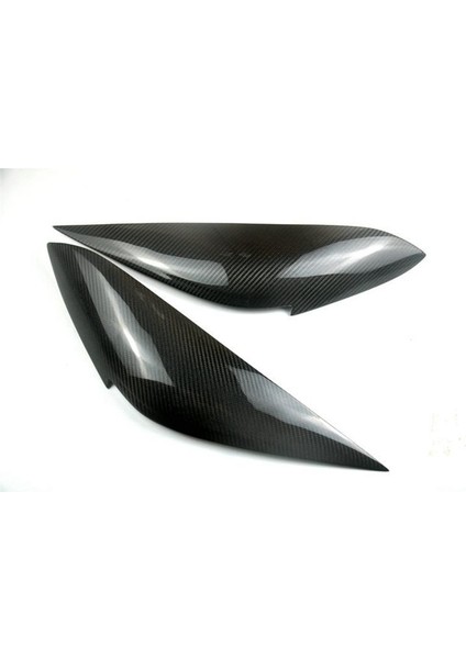 Gerçek Karbon Fiber Ön Far Lambası Kapağı Şeridi Kepi Honda Fit Caz 2021 2022 (Yurt Dışından)