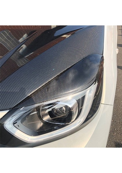 Gerçek Karbon Fiber Ön Far Lambası Kapağı Şeridi Kepi Honda Fit Caz 2021 2022 (Yurt Dışından) fiyatları