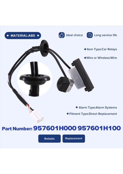 957601H000 Otomobil Arka Görünüm Kamera Kia Ceed 3 Kapı Sedan Için Park Kamerası 2009-2012 957601H100 (Yurt Dışından) indirimleri