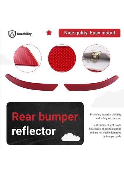 Araba Arka Tampon Reflektörleri Işık Kapağı 63147210587 63147210588 Bmw 6 Serisi F06 F12 F13 (Yurt Dışından) indirimleri