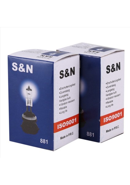 10PCS 881 100W Dc 12V Otomatik Araba Için Süper Beyaz Halojen Sis Ampulü (Yurt Dışından) fiyatları