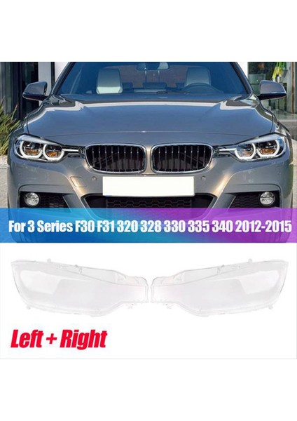 1 Çift Far Lens Kapağı Kafa Işık Lambası Gölge Kabuk Kapağı Bmw 3 Serisi F30 F31 12-15 320 328 330 340 Bmw Parçalar (Yurt Dışından) fiyatları