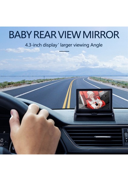 Bebek Araba Aynası 4 3 Inç Hd Gece Görüşü Araba Aynası Ekran Güvenlik Koltuğu Kamera Izlenen Dikiz Aynası (Yurt Dışından) fiyatları