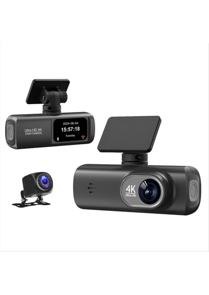 V22 Sürüş Kaydedici Hd 4K Ön ve Arka Çift Kayıt Cep Telefonu Araç Bağlantı Sürüş Track Aracı Kaydedici A (Yurt Dışından) fiyatları