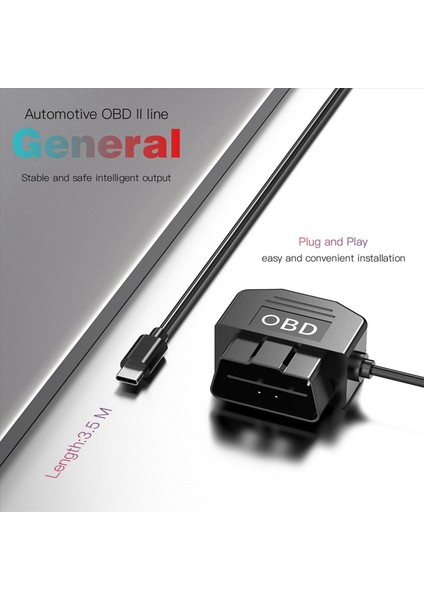 2x Dash Cam Obd Hardwire Kit Dash Camera USB Tip C Hardwire Kiti Dashcam 12-24V Ila 5V/3A Için Obd Güç Kablosu (Yurt Dışından) indirimleri