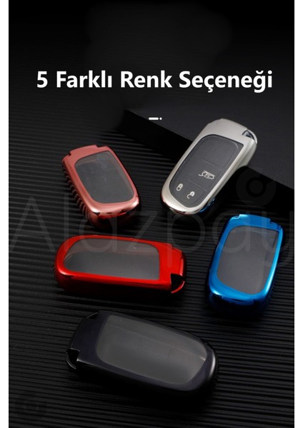 Fiat Egea 500X Jeep Grand Cherokee Wrangler Renegade Compass Chrysler Tpu Anahtar Kılıfı