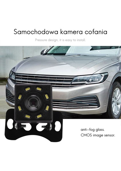 Araba Arka Görünüm Kamerası Evrensel Yedek Park Kamerası 8 LED Gece Görünüye Görünüye Yukarı 170 Geniş Açılı Hd Renk Görüntüsü (Yurt Dışından) fiyatları