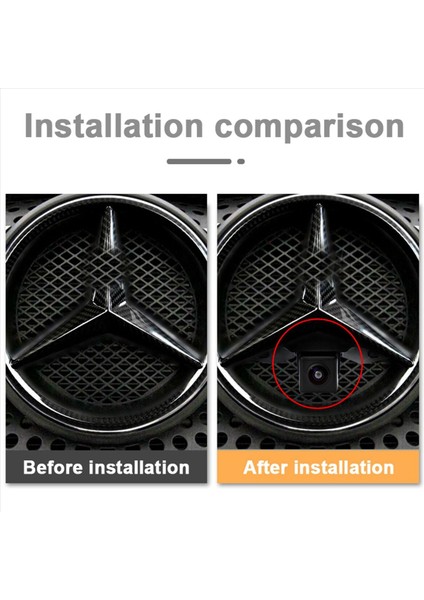 2x Geniş Açılı Ccd Hd Araba Ön Logo Mark Kamera Mercedes Benz Vito Viano A B C E G Gl Slk Glk Sl R Gla (Yurt Dışından) modelleri