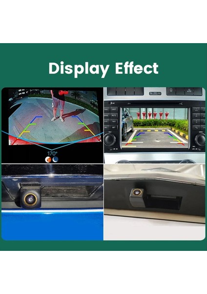 AHD1080P-175DEG Arka Görünüm Kamera Gece Görme Benz E Sınıfı E200 E260 E300 E350 E63 W212 C207 W207 (Yurt Dışından)