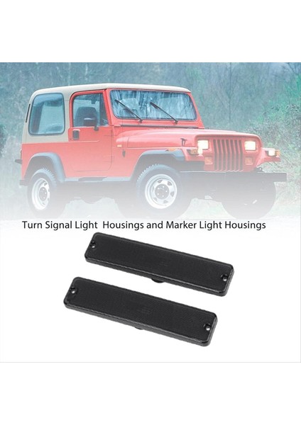 Araba Ön Tampon Işık Kapağı 56001424 Jeep Wrangler Yj 1987-1995 Dönüş Sinyali Işık Kapağı Siyah (Yurt Dışından) modelleri