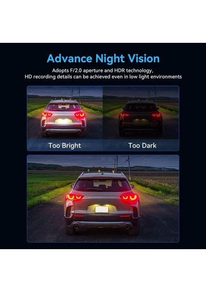 3 Kanallı Çizgi Kamera 1080P Çizgi Kamera Ön ve Arkada Araba Için Çizgi Kamera 32GB Kartlı Araba Kamerası Döngü Kaydı (Yurt Dışından) fırsatları