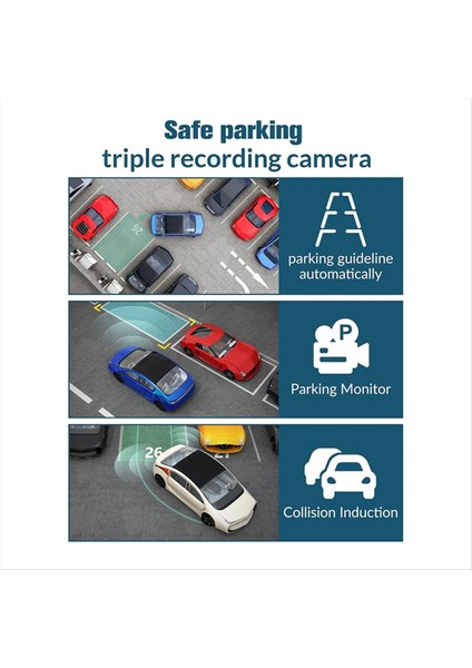 1080P Araba Çizgi Kamera Ön ve Arkada 2 0 Inç IPS Ekranı Gece Görüşü G-Sensörü Döngü Kaydı 24 Saat Park Rekoru (Yurt Dışından) indirimleri