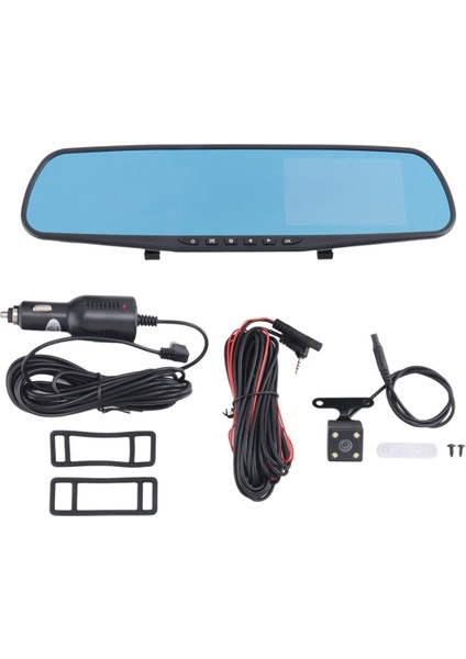 Dikiz Ayna Araba Kaydedici Araba Izleme Araba Dvr Ön ve Arka Çift Kayıt Araba Malzemeleri (Yurt Dışından)